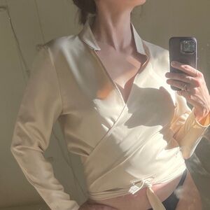 Pretty Little Thing Blush Wrap Top